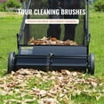thumbnail image 3 of 26-Inch Push Lawn Sweeper 7 cu ft Leaf & Grass Collector 4 Brushes Heavy Duty, 3 of 12