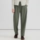 thumbnail image 1 of Ceisia Men's Linen Casual Trousers Summer High-Waisted Straight-Leg Business Pants with Drawstring Waist Army Green XXXL Gifts, 1 of 9
