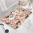 thumbnail image 3 of Chihuahua Dog and Flower Flannel Non Slip Door Rugs,Washable Door Mats Indoor,Decorative Door Mats,Dirt-Resistant and Absorbent Doormat for Entrance,Bedroom,Kitchen,Bathroom,23.5x16in(60x40cm), 3 of 5