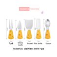 thumbnail image 5 of xiaxaixu Stainless Steel Flatware, Cheese Handle Spoon Fork Knife Tableware Kitchen Utensil for Dessert Fruit 1Pcs, 5 of 5