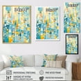thumbnail image 4 of Designart "Bold Stripes In Contemporary Bluebell I" Abstract Painting Canvas Wall Art, 4 of 7