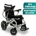 thumbnail image 2 of MALISA Electric Wheelchair for Adults, Portable All Terrain Lightweight Wheelchairs, Blue, 2 of 5