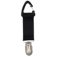 thumbnail image 1 of Bolsa con clip para sombrero, de lona, ​​portátil, con clip para guardar sombreros, para viajes al aire libre (negro) Ehuebsd Para Estrenar, 1 of 3