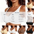 thumbnail image 3 of Qgtaibl Women's No Underwire Invisible Bra Adjustable Wide Straps Smooth Molded Cups Seamless Bras 2-Hook Back Closure Soft Daily Bralette White S, 3 of 5