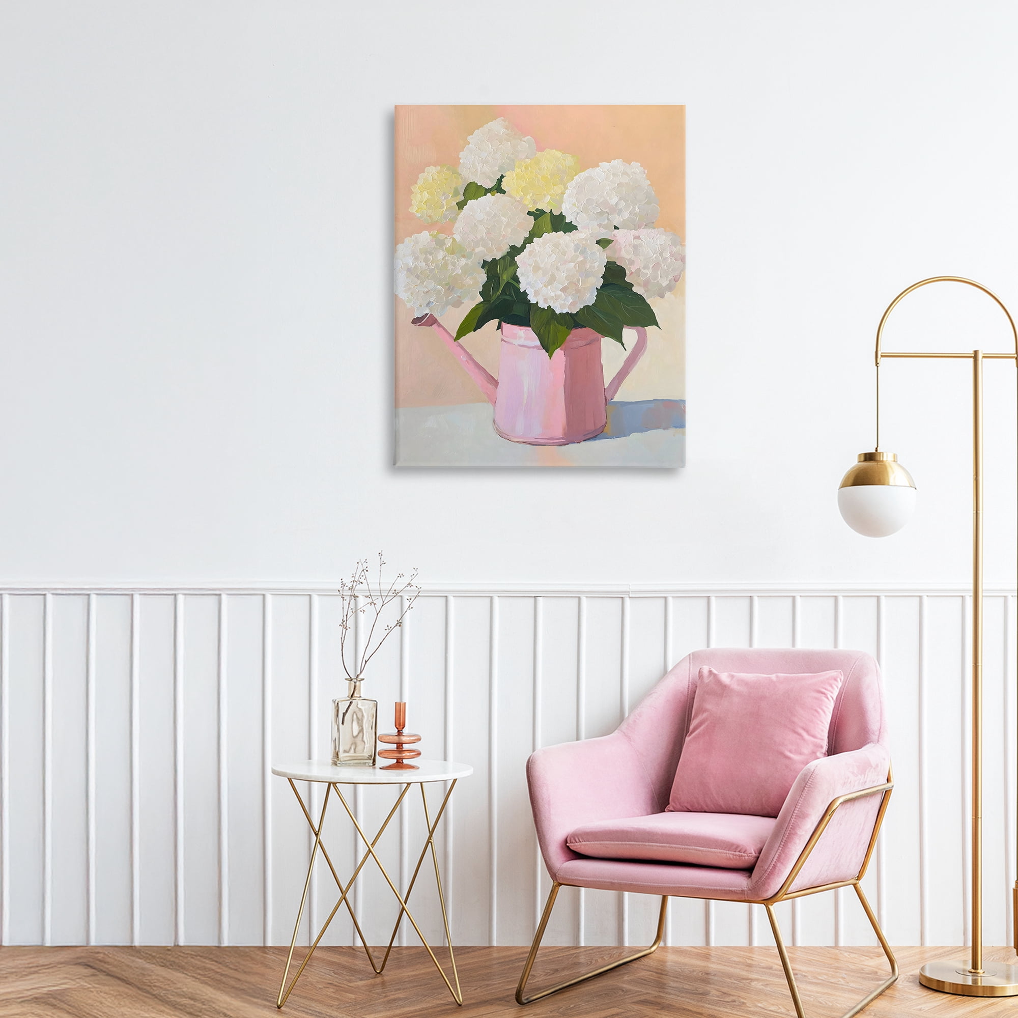 Stupell Industries Hydrangeas in Watering Can Canvas Wall Art, design by The Prints Vibe