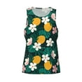 thumbnail image 4 of Xecao Tropical Fruit Men's Tank Top Workout Quick Dry Sleeveless Gym Jogging Muscle Shirts Summer Swim Beach Tops, 4 of 9