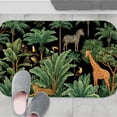 thumbnail image 6 of 1pc Jungle Animals Absorbent Non-Slip Bathroom Thickened Flannel Rug Decor,Soft,Quick Drying,Suitable For Indoor/outdoor Use,Bathrooms,Bedrooms,Kitchens,Terrace,Laundry Rooms,16"x24", 6 of 9