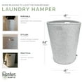 thumbnail image 2 of Parker Baby Nursery Laundry Hamper - Felt Storage Basket and Baby Hamper for Nursery (Gray), 2 of 5