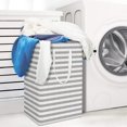 thumbnail image 5 of 2pcs Laundry Hamper 75L Collapsible Large Laundry Baskets with Easy Carry Handles Freestanding Waterproof Clothes Hamper- 24.4" (H), Grey, 5 of 5