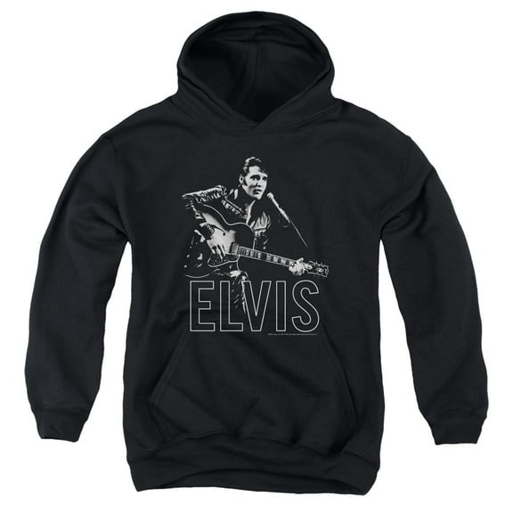 Elvis Presley - Guitar In Hand - Youth Hooded Sweatshirt - Large