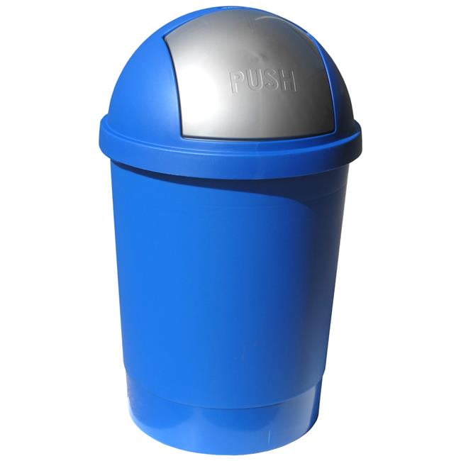 50 Litre & 13 gal Return Swivel Lid Waste Bin, Blue