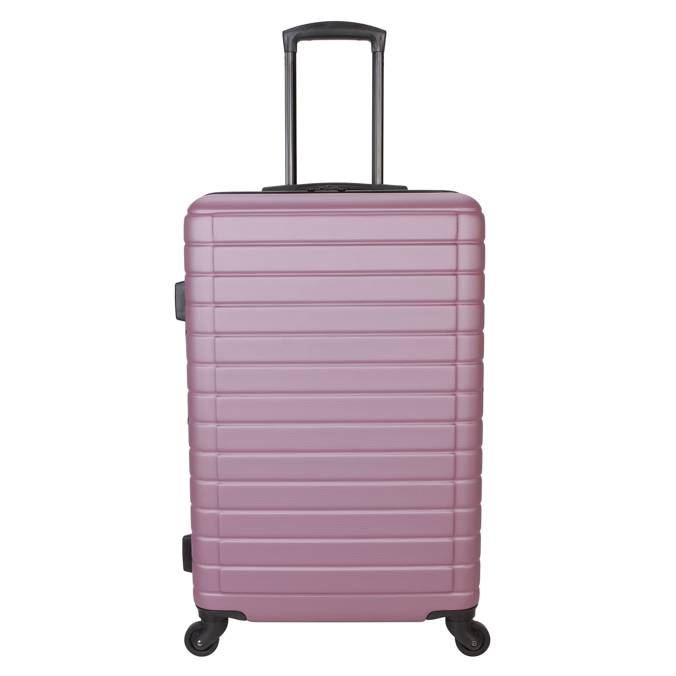 Protégé Vacationer 28-inch Checked Expandable Hardside Luggage With 360-Spinner Wheels and Divider Pockets, Violet Pink