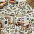 thumbnail image 5 of Non-Slip Rug Pad Rugs Winter Pine Cone Leaf Rectangle Area Rugs 4x6Ft Soft Carpet Pads for Living Room Kids Room, Watercolor Green Brown Plant, 5 of 9