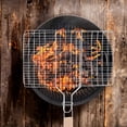 thumbnail image 6 of Troglfold grill basket Grill Basket Fish Grilling Basket Barbecue Grilling Accessory for Grilling Meat,16.93"X12.2"X0.59", 6 of 10