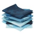 thumbnail image 3 of Soimoi 8 Pc Fat Quarter Bundle,Tie Dye MonochromePrint 18"x 22"DIY Patchwork-100% CottonPre-Cut Quilting Fabric Medium Blue, 3 of 7