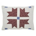 thumbnail image 2 of VHC Brands Celebration Farmhouse Quilted Bed Sham, Standard, Patchwork, Red Blue Creme, 21x27, 2 of 3