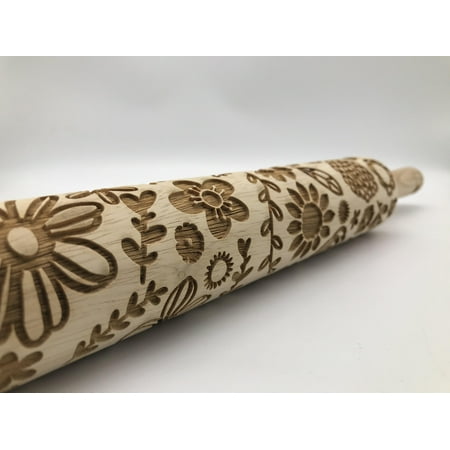 

Engraved Rolling Boho Flowers