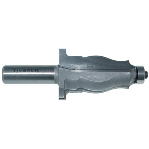 Magnate 5523 Casing Molding Router Bit - 2" Cutting Length, 1-3/8" Overall Diameter, 1" Radius, 1-1/2" Shank Length, BR-03 Bearing