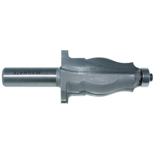 Magnate 5523 Casing Molding Router Bit - 2" Cutting Length, 1-3/8" Overall Diameter, 1" Radius, 1-1/2" Shank Length, BR-03 Bearing