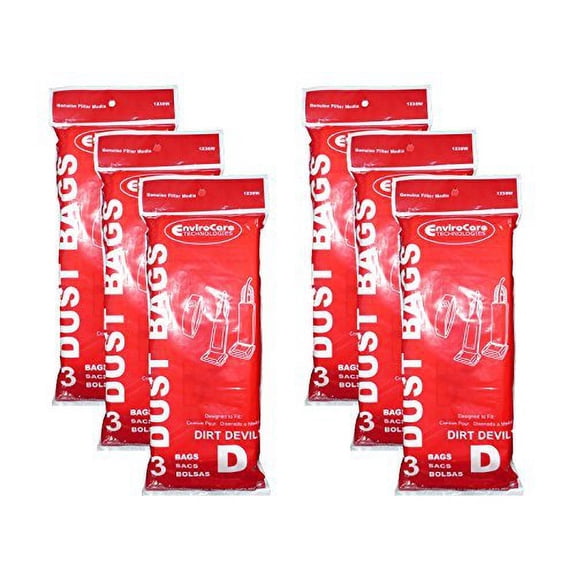 18 Royal Dirt Devil Type D Vacuum Bags, Featherlite, Lite Plus, Extra, Classic,