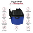 thumbnail image 3 of Aspirador húmedo y seco Koblenz WD-2L 7.6L/2.0HP 360W azul+negro, 3 of 7