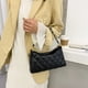 thumbnail image 5 of Bolsa Mujeres enrejado patrón hombro axila PU cadena portátil de mano Totes JShteea Para Estrenar, 5 of 9