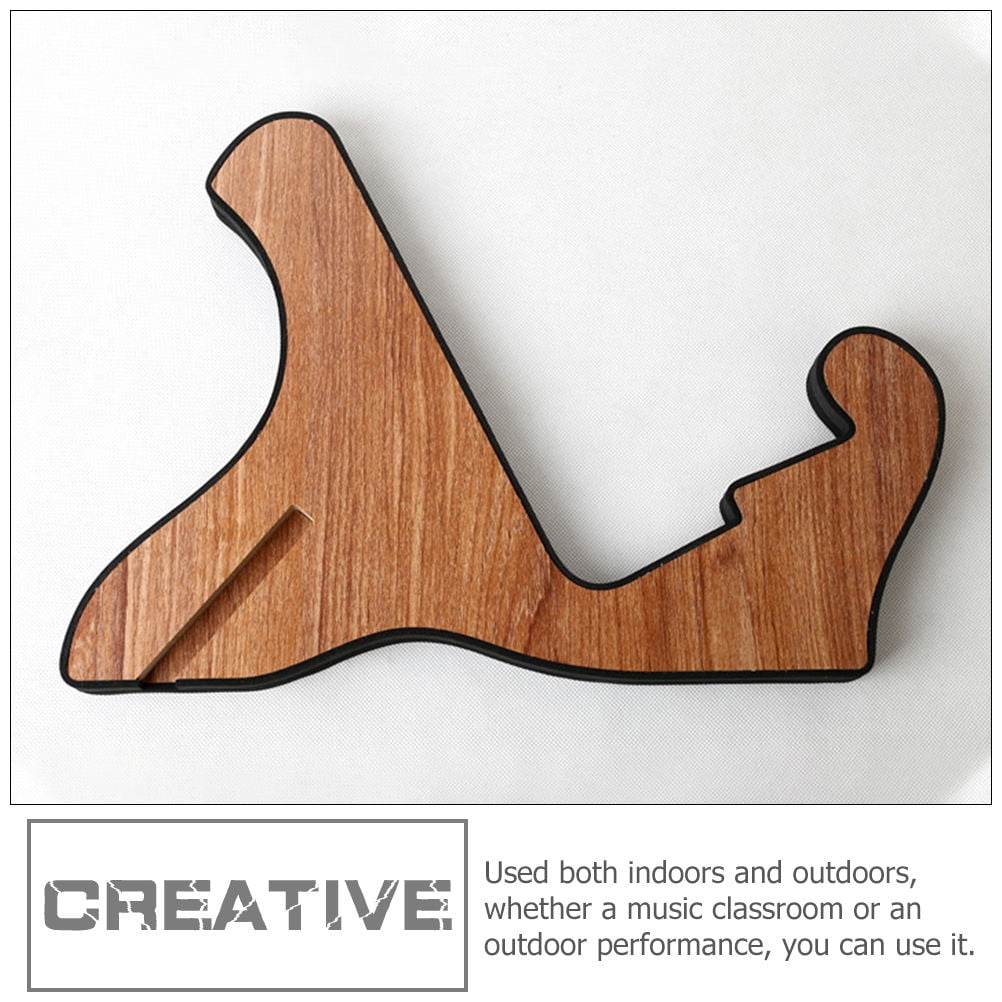 Raindrops Acoustic Guitar Floor Stand with Integrated Ukulele Holder for Secure and Easy Instrument Storage and Display