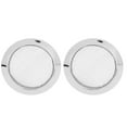 thumbnail image 1 of 2PCS Resonator Guitar Sound Hole Cover Inserts Screen Metal for Dobro Parts(Silver), 1 of 9