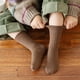 thumbnail image 2 of Xiao Hua Calcetines de lana para montañismo para niños y niñas, cálidos y cómodos, de color liso y con cabeza redonda, juego de 6 piezas, aptos para niños de 1 a 3 años., 2 of 4