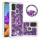 thumbnail image 1 of Funda para Samsung Galaxy A21S con Brillo Líquido Flotante, Purpurina, Parachoques y Anillo Giratorio Soporte, 1 of 5