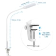 thumbnail image 2 of Lámpara de Escritorio Tomshine 12W con Clip, Blanca, Ahorro de Energía, 1200lm, Temperatura de Color Ajustable, Temporizador de 30 Minutos, Base Giratoria 360°, Diseño Flexible y Portátil, Ideal para, 2 of 7
