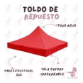 thumbnail image 4 of Lona Repuesto Toldo Impermeable 2x2 m Color Rojo, 4 of 5