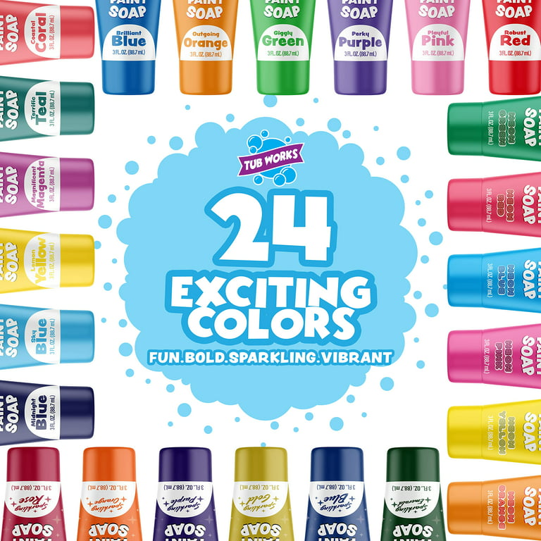 Crayola Bathtub Finger Paint Soap 3 Pack New Vibrant Colors
