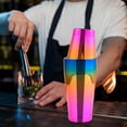 thumbnail image 1 of criba vibradora,Juego de coctelera Vaso mezclador,Mezclador de bebidas Martini de acero inoxidable para barman,Herramientas esenciales Mezclador de metal agitador,Accesorios para Color degradado, 1 of 8