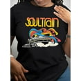 thumbnail image 1 of Camiseta gráfica Soul Train para hombre: camiseta informal de cuello redondo y manga corta, ideal para todas las estaciones, ideal para adultos, hombres, mujeres, adolescentes y jóvenes. Ideal como re, 1 of 7