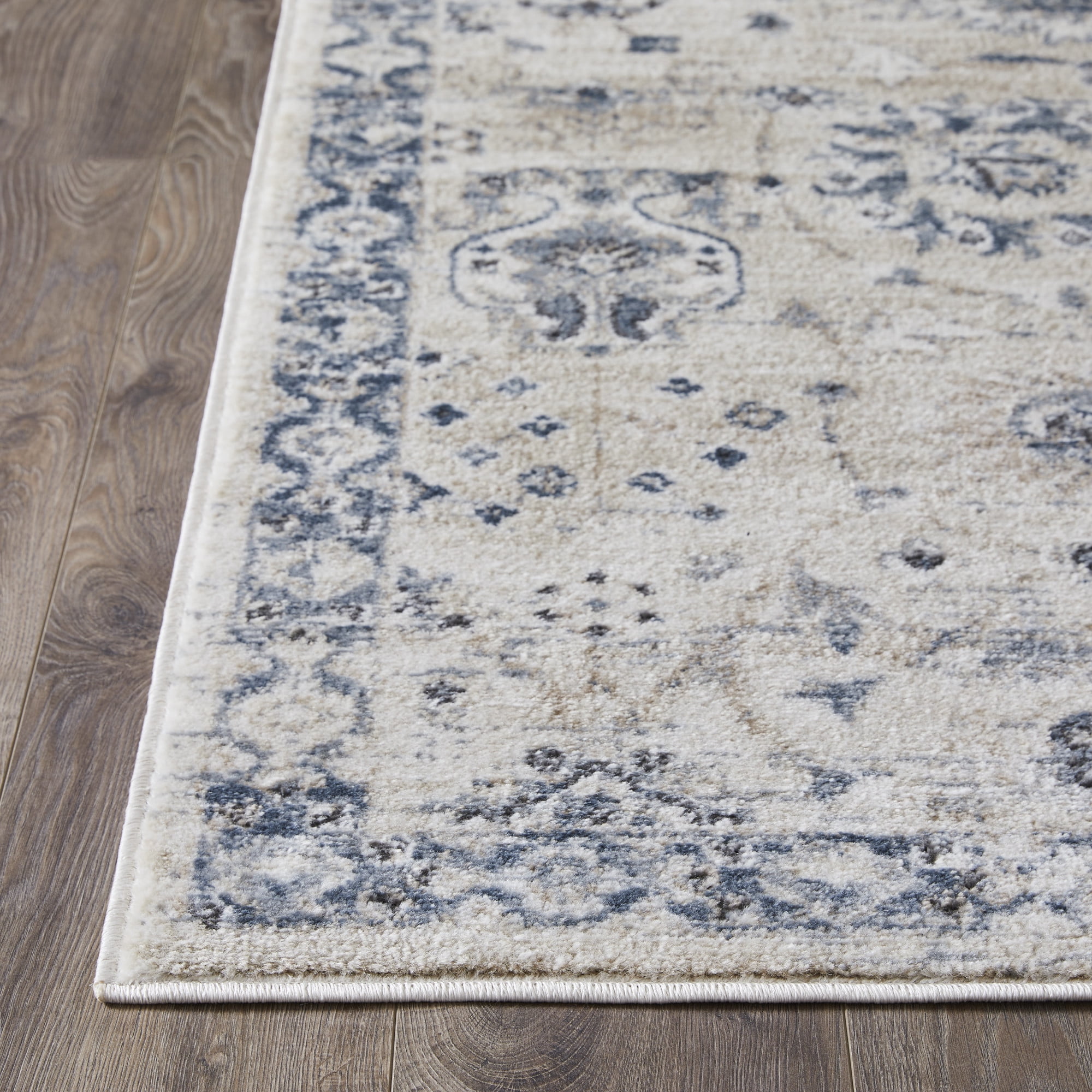 Loomaknoti Kehleigh Aylesh 9' x 12' Blue Oriental Indoor Area Rug
