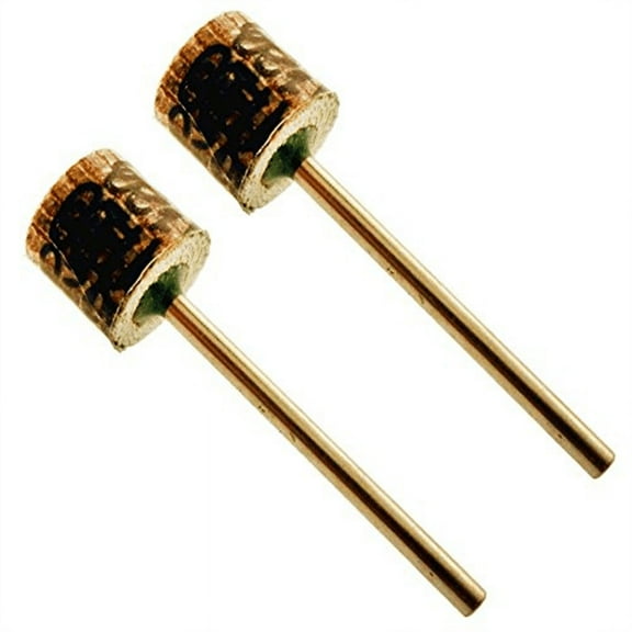 DYNAMIC (2 Pack) 3/8" Sanding Flap Wheel | 10mm x 10mm | 3/32" (0.24 cm) Shank | Perfect for Smoothing & Detailing