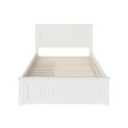 thumbnail image 6 of AFI Nantucket Full Platform Bed with 2 Bed Drawers in White, 6 of 8
