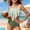 ZA Mint Green, variant on RTKFRFLM Girls Two Piece Bikini Swimsuit Floral Print Tankini with Ruffle Trim, Swimwear for Youth