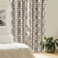 thumbnail image 2 of Ambesonne Shabby Flora Curtains, Square Pieces Tile, Pair of 28"x84", Multicolor, 2 of 5