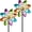A- Colourful 2pc, variant on Metal Wind Spinners Outdoor, 360° Wind Sculpture Spinner with Metal Stake, Waterproof Spinners Green Kinetic Wind Spinner for Yard Lawn Decor (A- Vintage Copper 1PC)