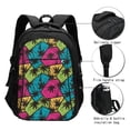 thumbnail image 3 of Daiia Hawaii Palms Pattern USB Charging Backpack for Men and Women, Anti-Theft Backpack,Travel Backpack,School Backpack,College Backpack,Laptop Backpack, 3 of 7