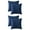 Navy Blue, variant on Unique Bargains 4Pcs Velvet Geometric Textured Pillow Covers Home Decor Cushion Covers Navy Blue 18" x 18"