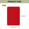 thumbnail image 2 of Uxcell 6Pcs Sofa Fabric Repair Patches Self Adhesive Fabric Patches 4.13" x 6.1" Red, 2 of 5