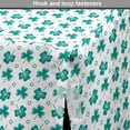thumbnail image 4 of Leafage Dog Crate Cover, Shamrock Leaves Pattern Botanical St Patrick's Day Irish Tradition, Easy to Use Pet Kennel Cover for Medium Large Dogs, 35" x 23" x 27", Dark Seafoam and White, by Ambesonne, 4 of 6