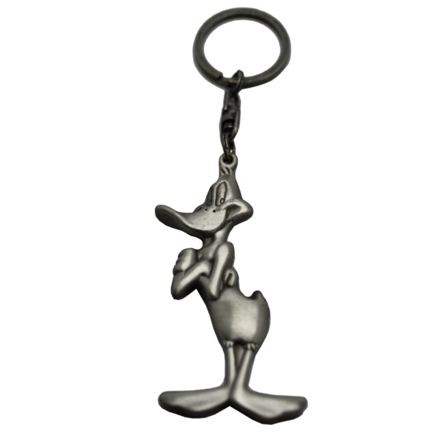 Looney Tunes Daffy Duck Metal Charm Keychain