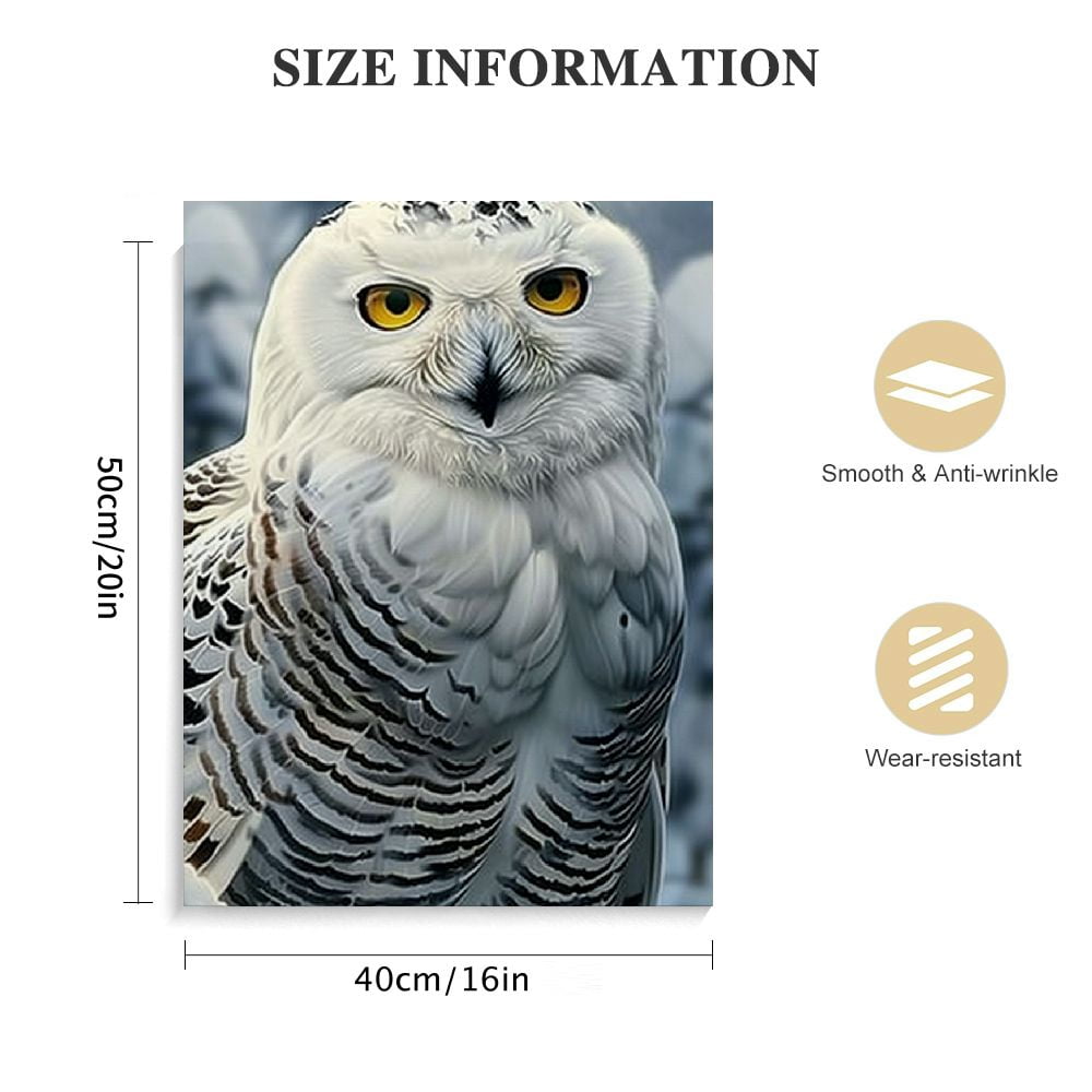 Nawypu Snowy Owl Canvas Poster Wall Art Decor Print Picture Paintings for Living Room Bedroom Decoration
