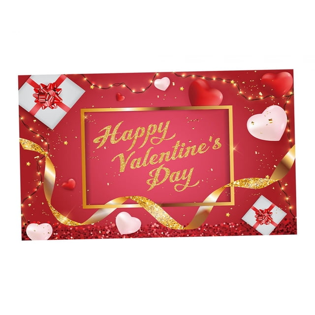 Fondo del Día de San Valentín, pancarta, fondo fotográfico, artesanías, fondo de fotografía de pared romántico para suministros de fiesta de compromis perfecl Telón de fondo del día de San Valentín