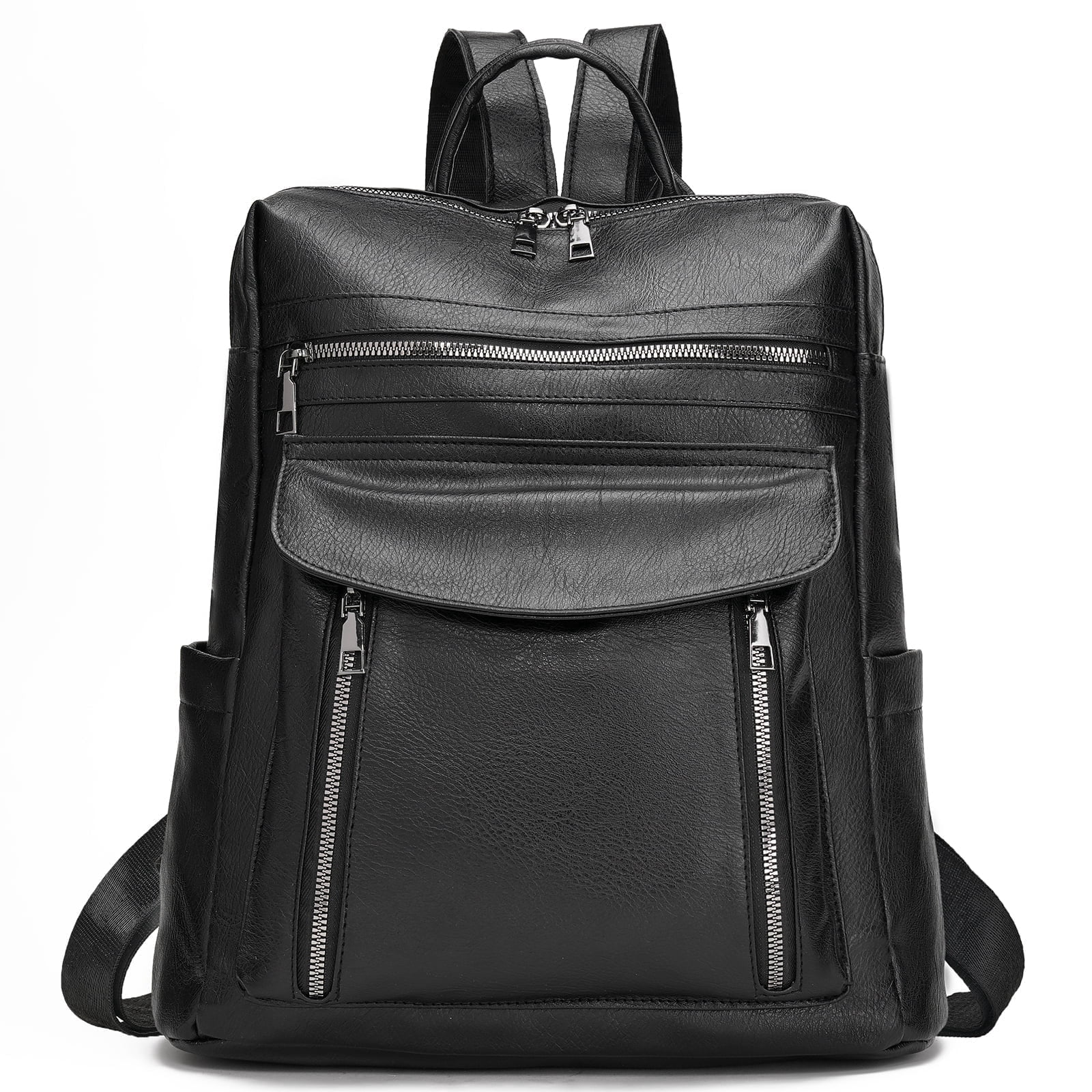 GOIACII Laptop Backpack for Women 13.3 inch,Travel Leather Backpack Purse,Professional Water-Resistant College Business Work Casual Daypack