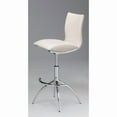 thumbnail image 2 of Modern Upholstered Faux Leather Dining Room Barstool, set of 2 White, 2 of 4